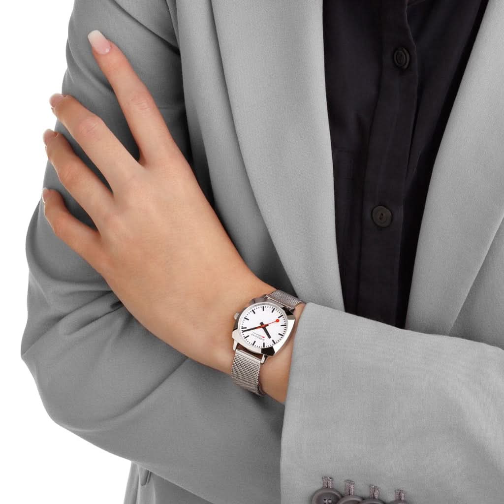 Mondaine Luxury Watches Mondaine Petite Cushion Quartz Bracelet Watch MSL.31110.SM
