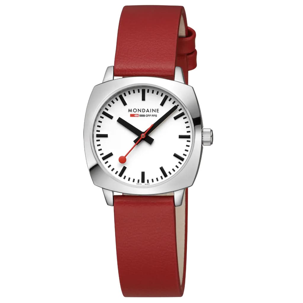 Mondaine Luxury Watches Mondaine Petite Cushion Quartz Watch MSL.31110.LCV