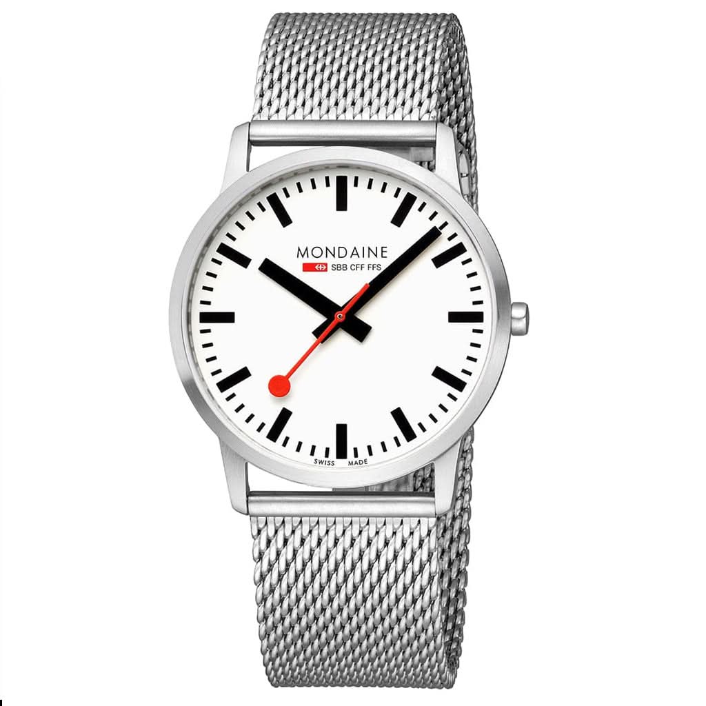 Mondaine Luxury Watches Mondaine Simply Elegant Stainless Steel Strap Watch A638.30350.16SBZ