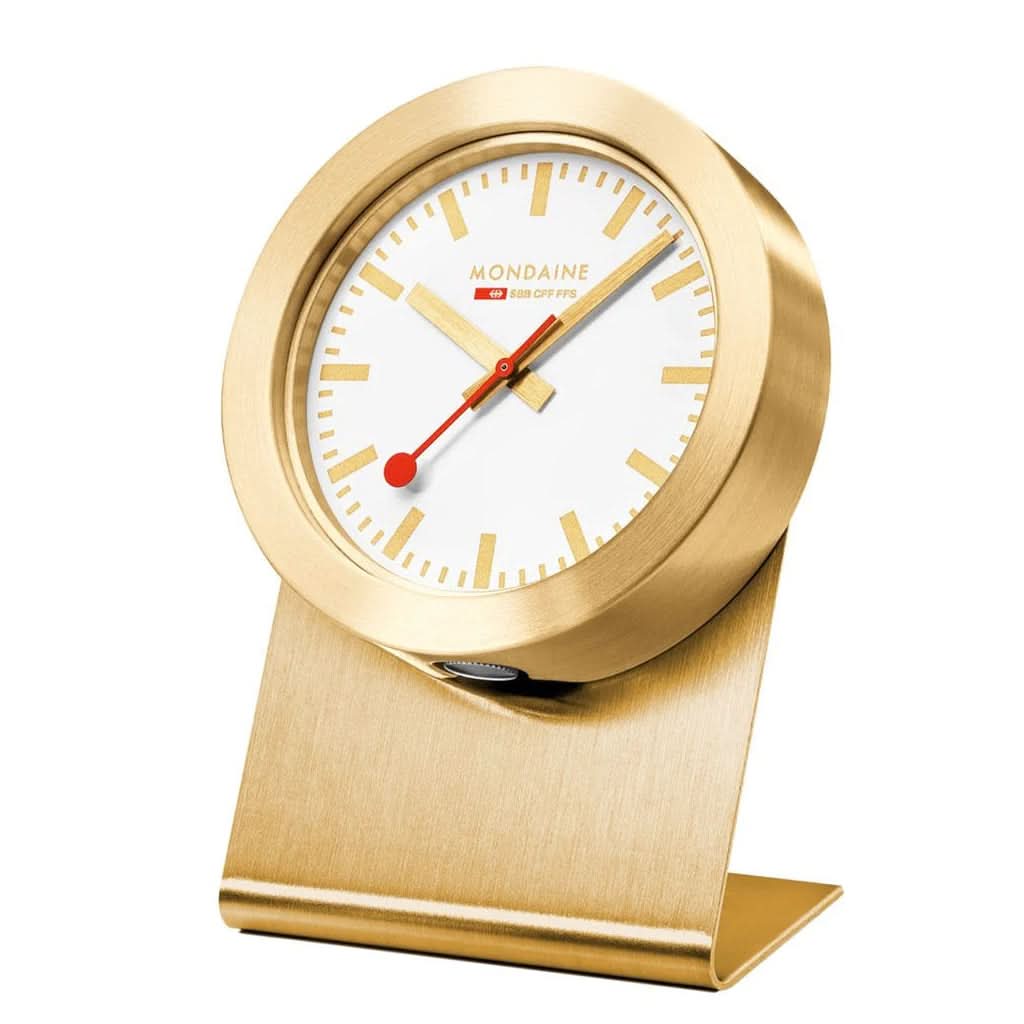 Mondaine Watch Accessory Mondaine Magnetic Table Gold Clock 50mm A660.30318.82SBG