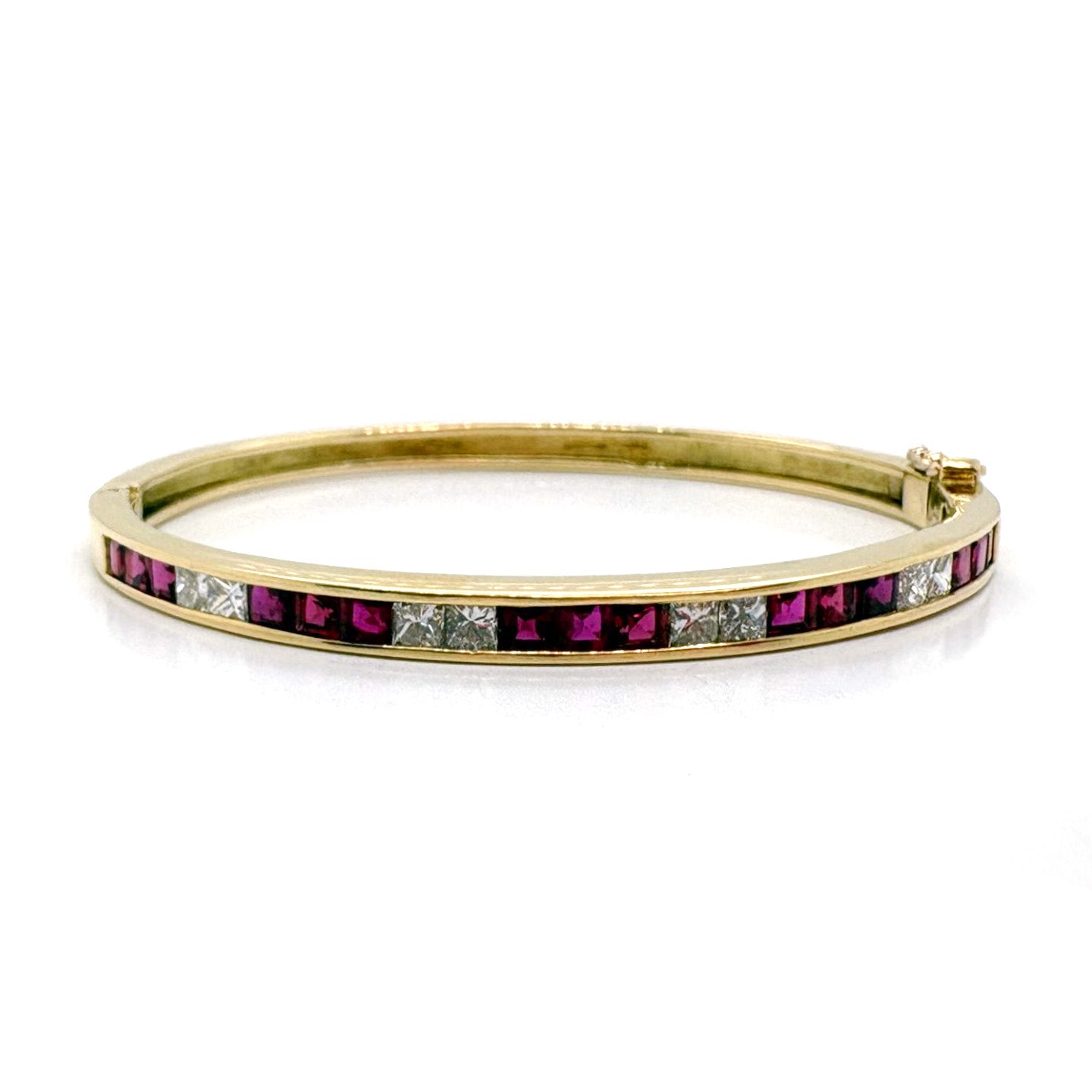 Ogden Of Harrogate A Ruby and Diamond Bangle