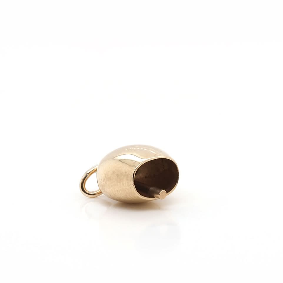 Ogden Of Harrogate Designer Jewellery 9ct Gold Cowbell Charm