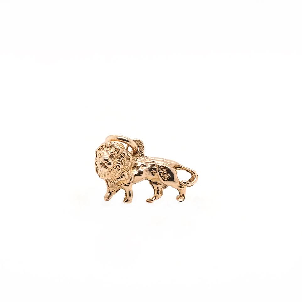 Ogden Of Harrogate Designer Jewellery 9ct Yellow Gold Lion Charm