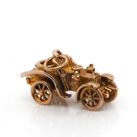 Ogden Of Harrogate Designer Jewellery 9ct Yellow Gold Vintage Car Charm
