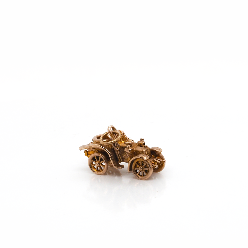 Ogden Of Harrogate Designer Jewellery 9ct Yellow Gold Vintage Car Charm
