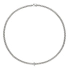 Ogden Of Harrogate FOPE 18ct White Gold Solo 0.29ct Diamond Necklace