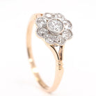 Ogden of Harrogate Jewellery 15ct Yellow Gold Diamond Cluster Ring