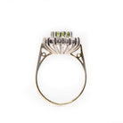 Ogden of Harrogate Jewellery 18ct Gold Oval Peridot and Diamond Cluster Ring