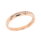Ogden of Harrogate Jewellery 18ct Rose Gold Diamond Half Eternity Ring