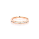 Ogden of Harrogate Jewellery 18ct Rose Gold Diamond Half Eternity Ring