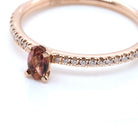 Ogden of Harrogate Jewellery 18ct Rose Gold Oval Pink Tourmaline Ring
