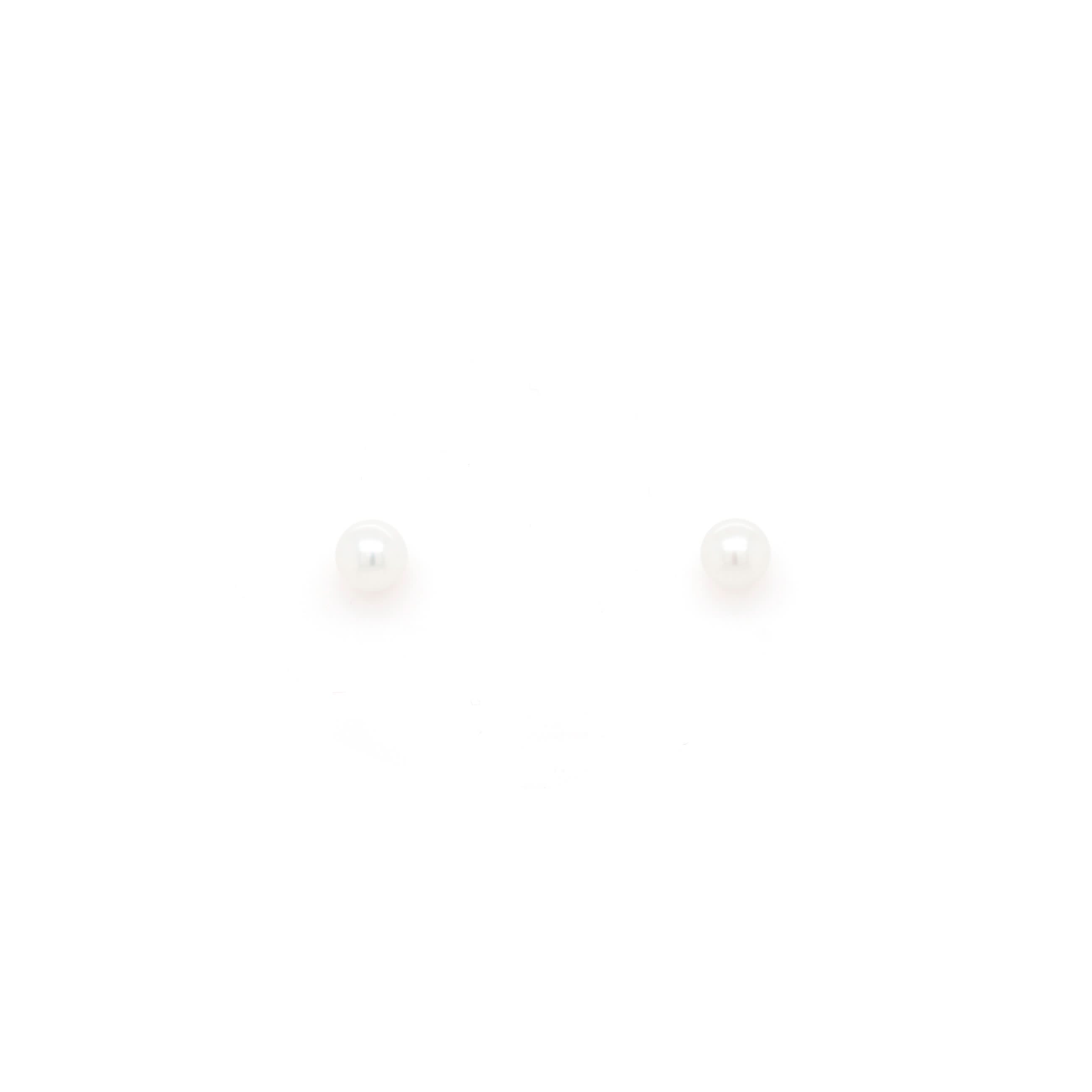 Ogden of Harrogate Jewellery 18ct White Gold 4.5mm Akoya Pearl Studs