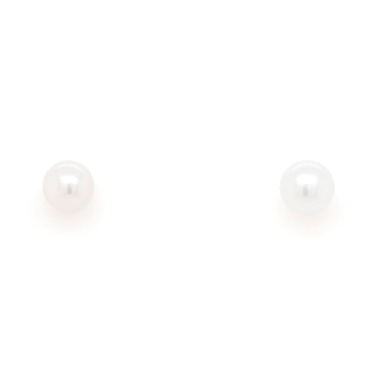 Ogden of Harrogate Jewellery 18ct White Gold 5mm Akoya Pearl Studs