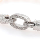 Ogden of Harrogate Jewellery 18ct White Gold Akoya Pearl Bracelet with Diamond-Set Chain-Link Clasp