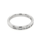 Ogden of Harrogate Jewellery 18ct White Gold Channel-Set Diamond Half Eternity Ring, 0.47ct