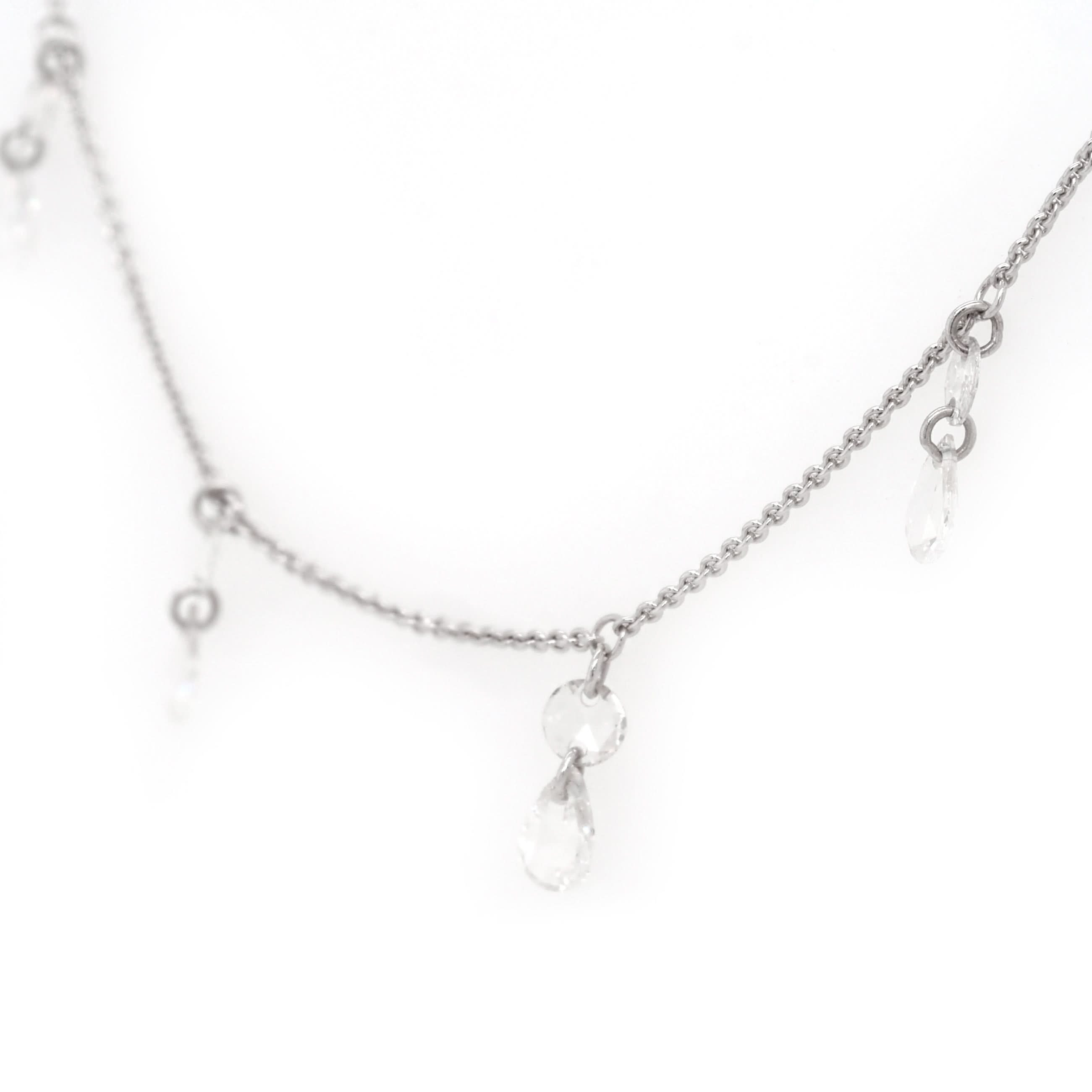 Ogden of Harrogate Jewellery 18ct White Gold Diamond-Set Chain Necklace