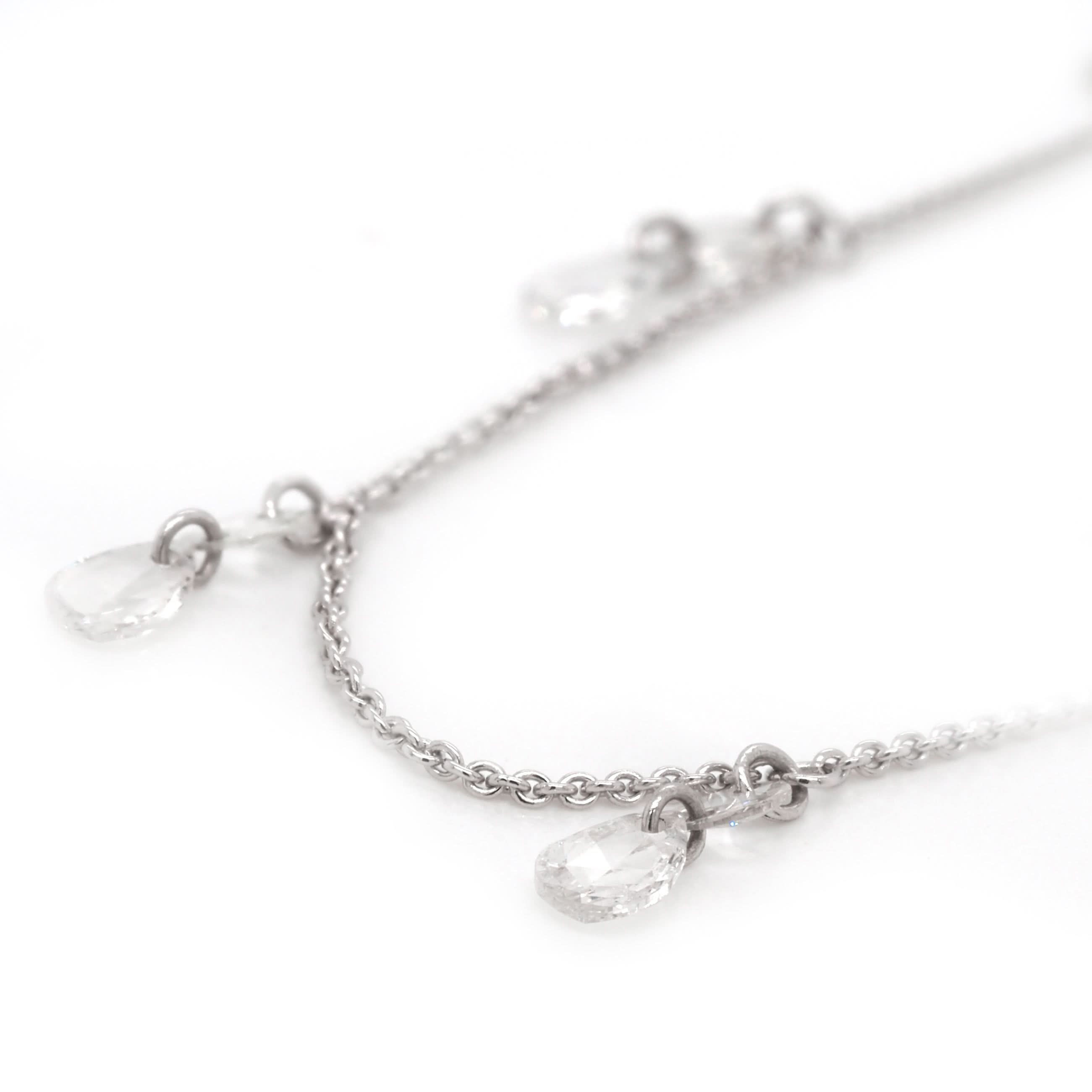 Ogden of Harrogate Jewellery 18ct White Gold Diamond-Set Chain Necklace
