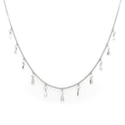 Ogden of Harrogate Jewellery 18ct White Gold Diamond-Set Fine Chain Necklace