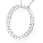 Ogden of Harrogate Jewellery 18ct White Gold Diamond-Set Graduated Circle Pendant