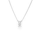 Ogden of Harrogate Jewellery 18ct White Gold Diamond Single Stone Pendant, 0.30ct