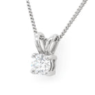 Ogden of Harrogate Jewellery 18ct White Gold Diamond Single Stone Pendant, 0.30ct