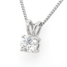 Ogden of Harrogate Jewellery 18ct White Gold Diamond Single Stone Pendant, 0.70ct