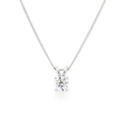 Ogden of Harrogate Jewellery 18ct White Gold Diamond Single Stone Pendant, 1.00ct