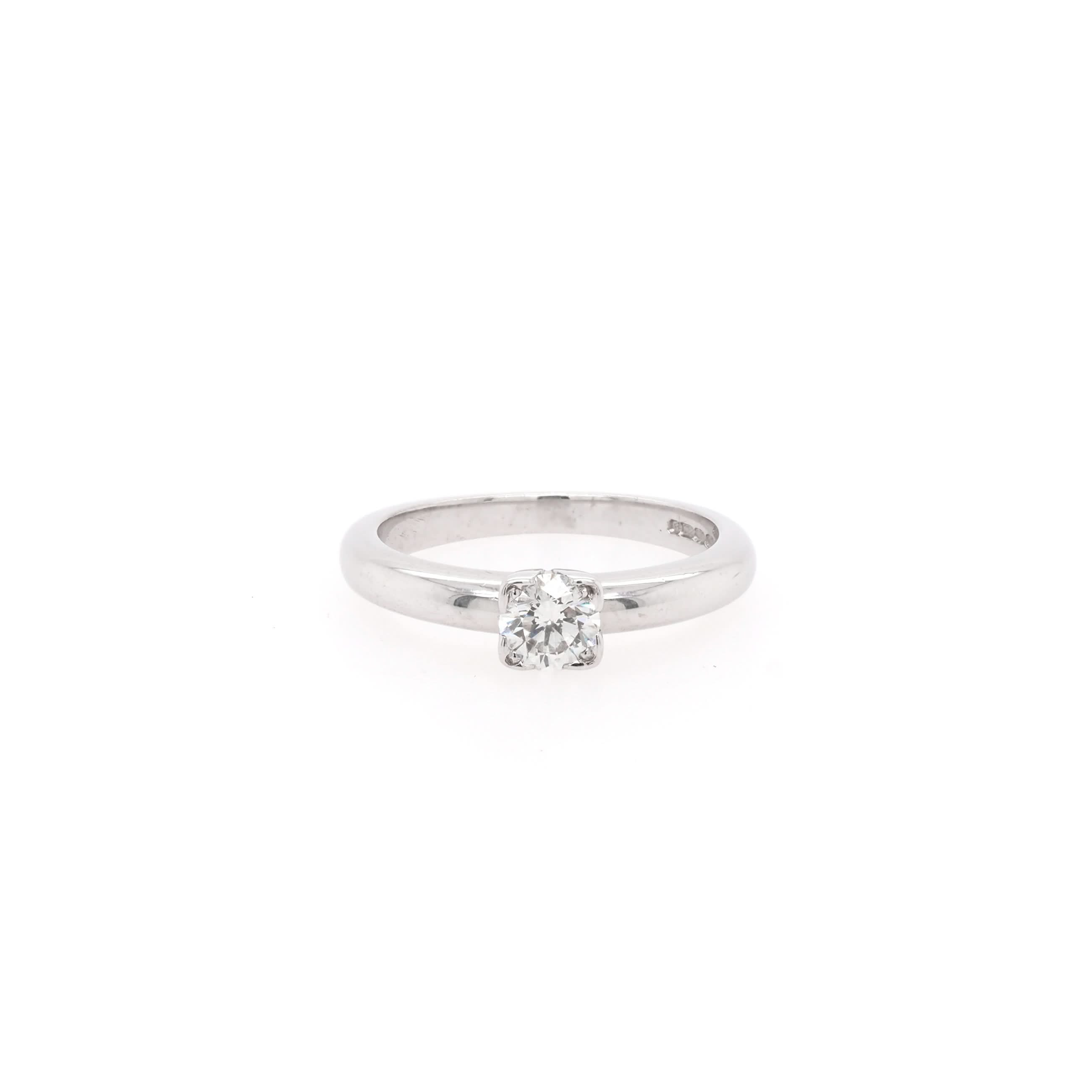 Ogden of Harrogate Jewellery 18ct White Gold Single-Stone Diamond Ring
