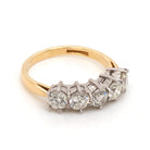 Ogden of Harrogate Jewellery 18ct Yellow and White Gold 5-Stone Ring