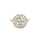 Ogden of Harrogate Jewellery 18ct Yellow Gold Diamond Cluster Halo Ring with Diamond-Set Shoulders