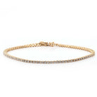 Ogden Of Harrogate Jewellery 18ct Yellow Gold Diamond Line Bracelet