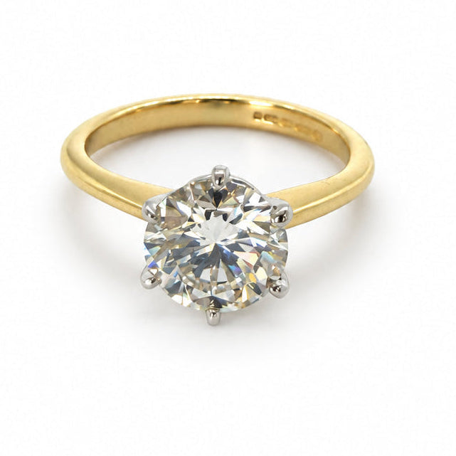 Ogden Of Harrogate Jewellery 18CT YELLOW GOLD DIAMOND SOLITAIRE.
