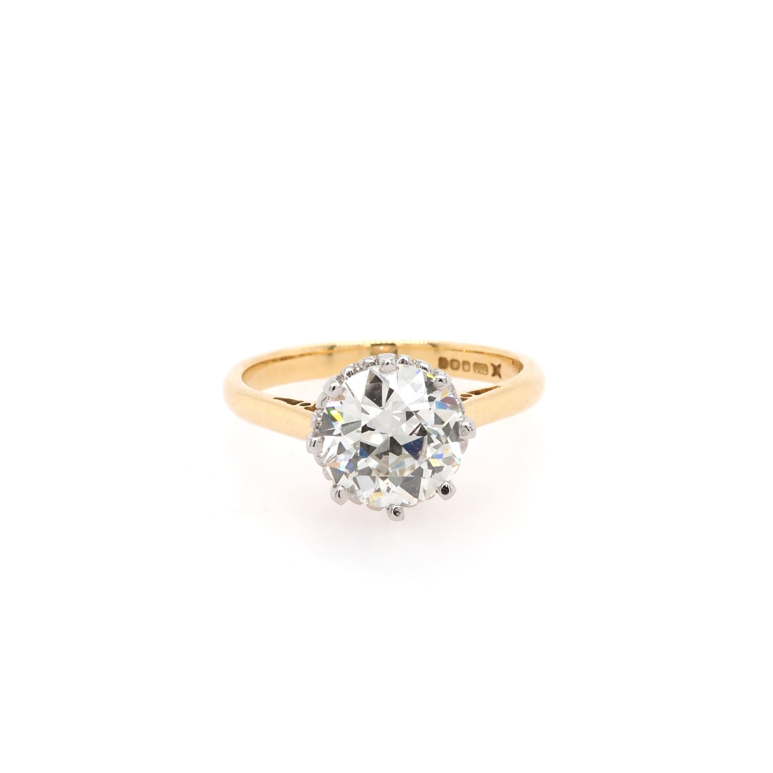 Ogden of Harrogate Jewellery 18ct Yellow Gold Diamond Solitaire Ring