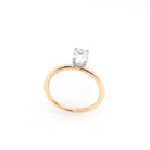 Ogden of Harrogate Jewellery 18ct Yellow Gold Oval Diamond Solitaire Ring With Diamond Set Setting