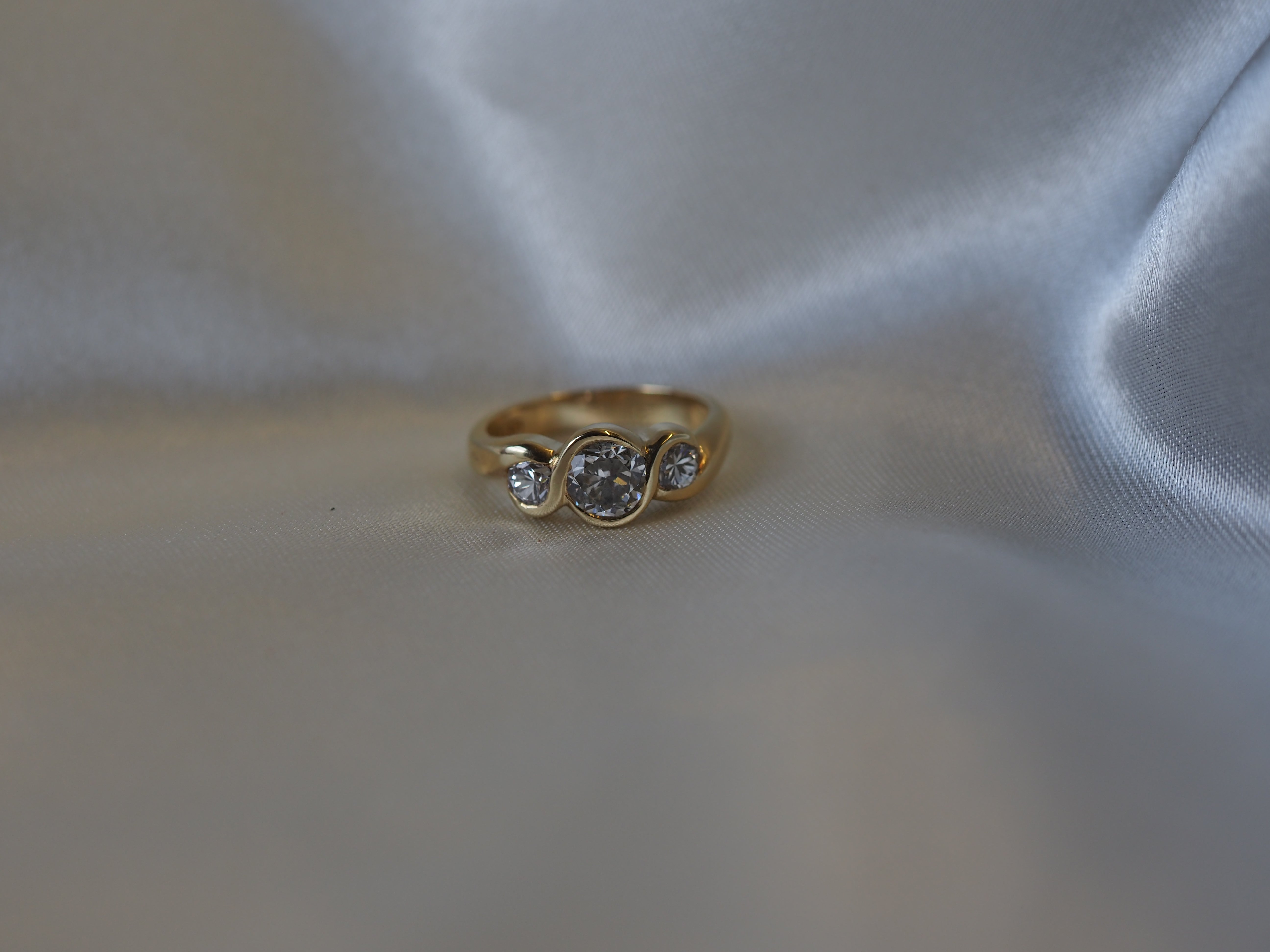 Ogden of Harrogate Jewellery 18ct Yellow Gold Three Stone Ring *POA*