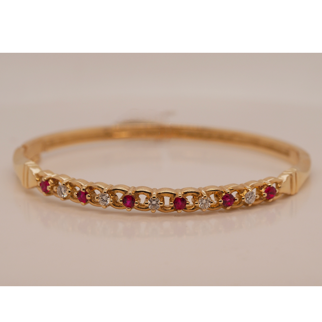 Ogden of Harrogate Jewellery 18k Ruby and Diamond Bracelet