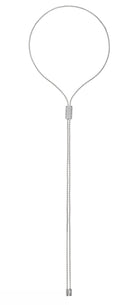Ogden Of Harrogate Jewellery 18K White Gold Fope Necklace With a Diamond Pavé Slider For Adjustable Length