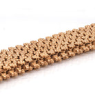 Ogden of Harrogate Jewellery 19.2ct Yellow Gold Ornate Link Wide Bracelet with Red Stone and Seed Pearl Set Clasp