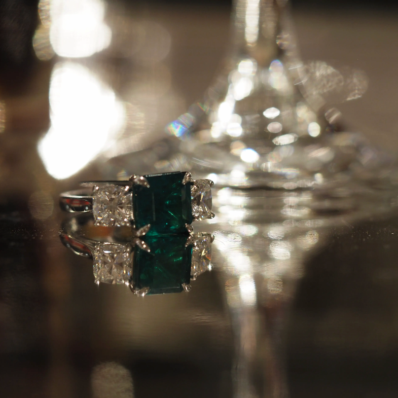 Ogden of Harrogate Jewellery 3.47ct Emerald and Diamond Ring in Platinum *POA*