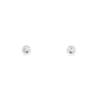 Ogden of Harrogate Jewellery 9ct White Gold Diamond Stud Earrings