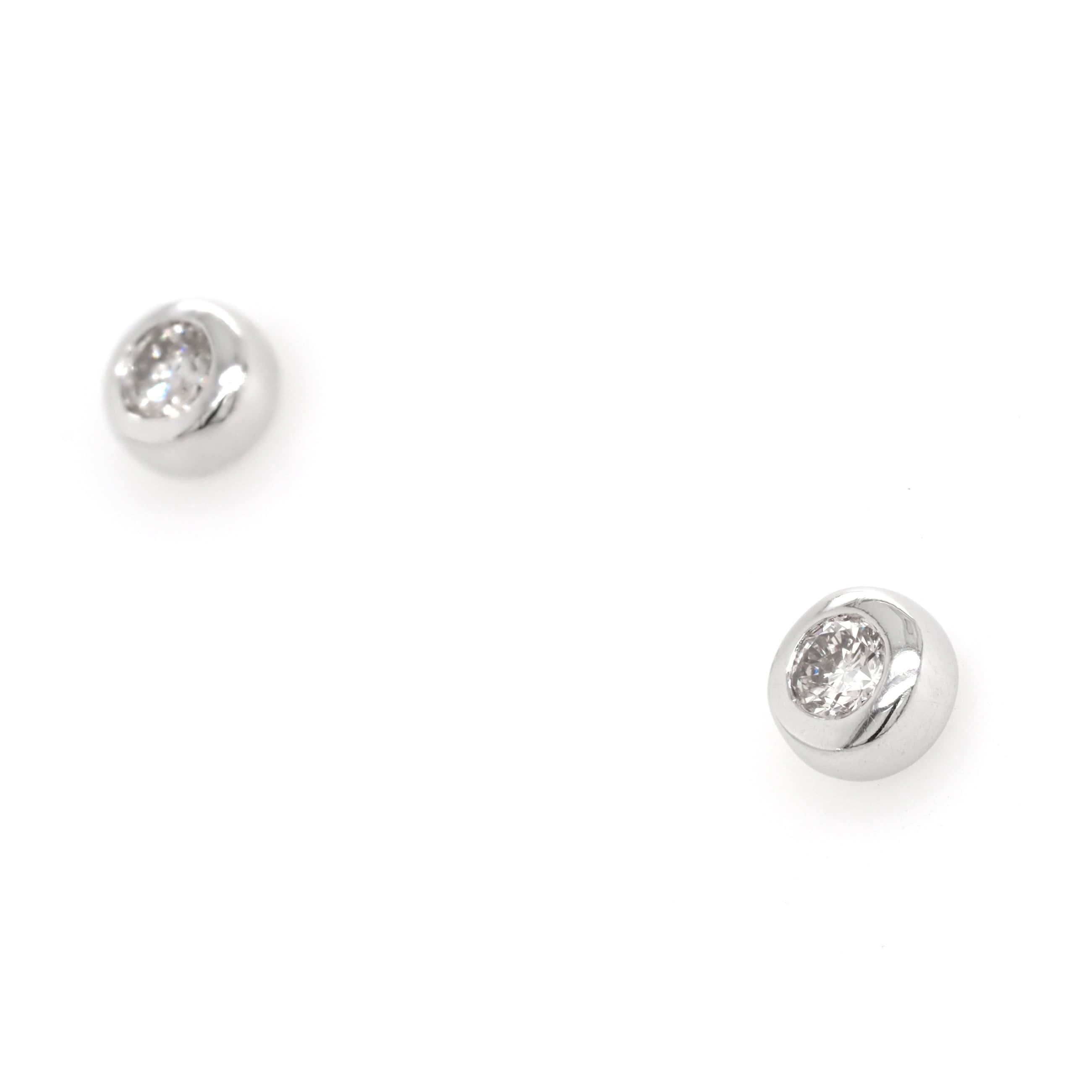 Ogden of Harrogate Jewellery 9ct White Gold Diamond Stud Earrings