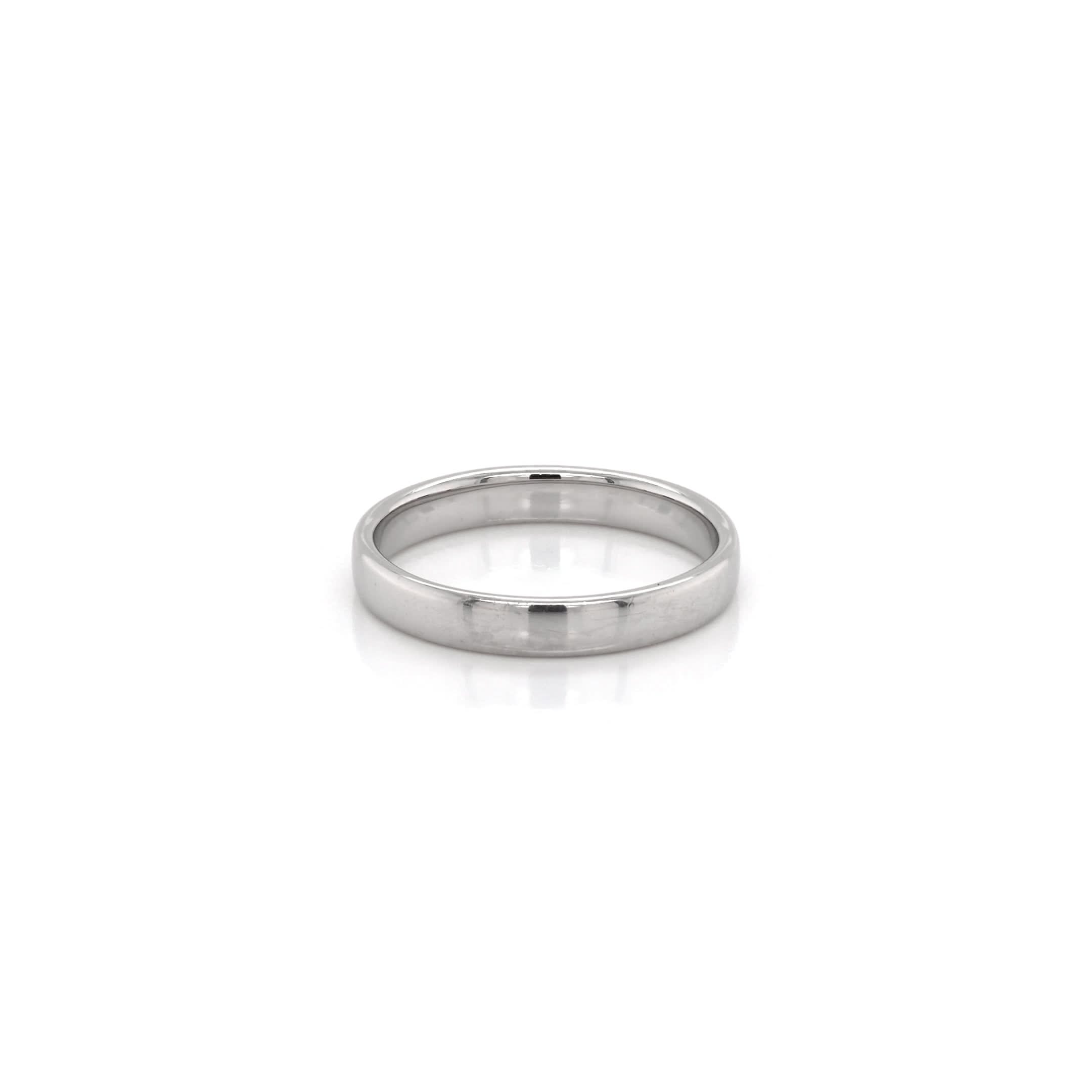 Ogden of Harrogate Jewellery 9ct White Gold Thin Wedding Band, Size L