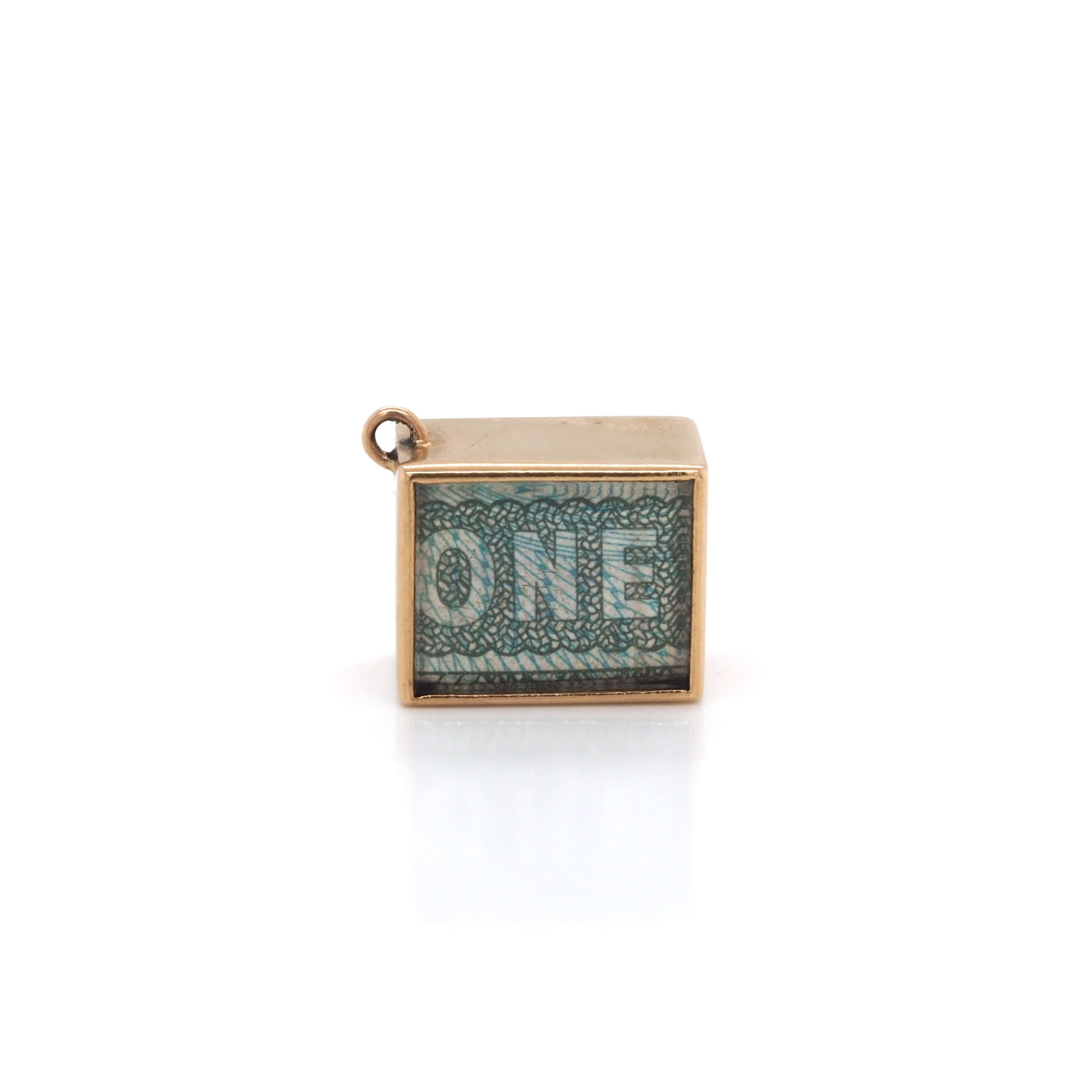 Ogden of Harrogate Jewellery 9ct Yellow Gold £1 Emergency Box Charm