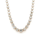 Ogden of Harrogate Jewellery 9ct Yellow Gold and Silver Graduated Diamond 'Riviera' Necklace, c.1880