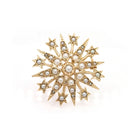 Ogden of Harrogate Jewellery 9ct Yellow Gold Pearl Star Brooch