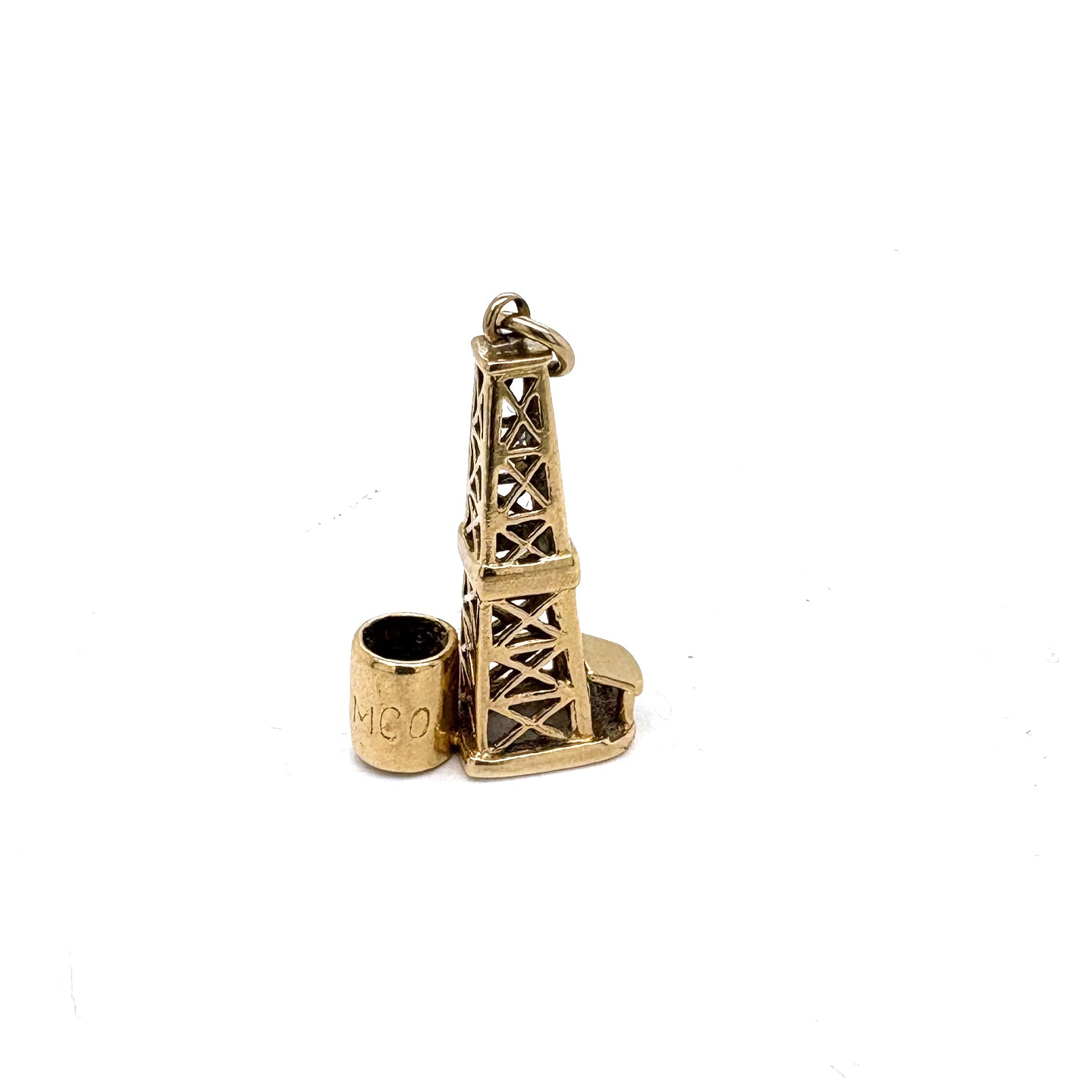 Ogden Of Harrogate Jewellery A 9 carat yellow gold ARAMCO Tower Charm