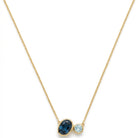 Ogden Of Harrogate Jewellery A Blue Topaz Necklace in 9ct Yellow Gold