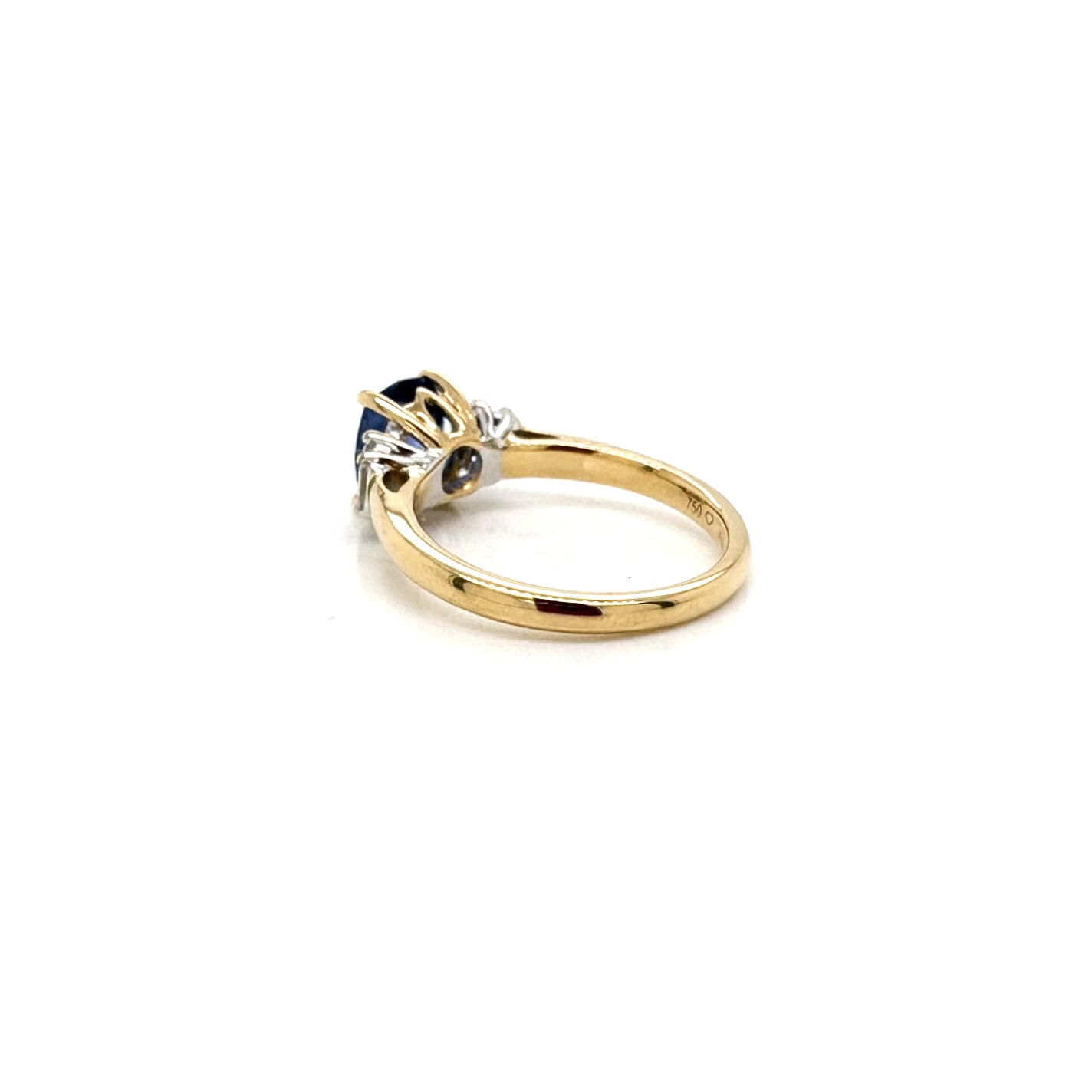 Ogden Of Harrogate Jewellery A Cushion-cut Sapphire and Diamond Ring,