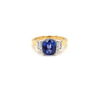 Ogden Of Harrogate Jewellery A Cushion-cut Sapphire and Diamond Ring,