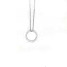 Ogden Of Harrogate Jewellery A Diamond Rondel Pendant